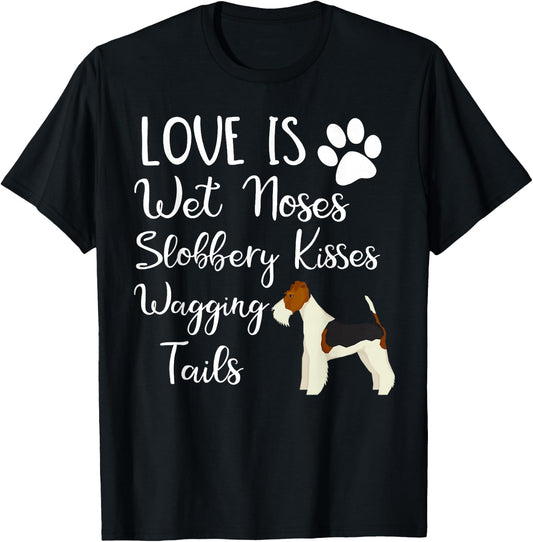 Wire Hair Fox Terrier Gifts Love My Dog T-Shirt - T-Shirt | Black