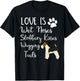 Wire Hair Fox Terrier Gifts Love My Dog T-Shirt - T-Shirt | Black