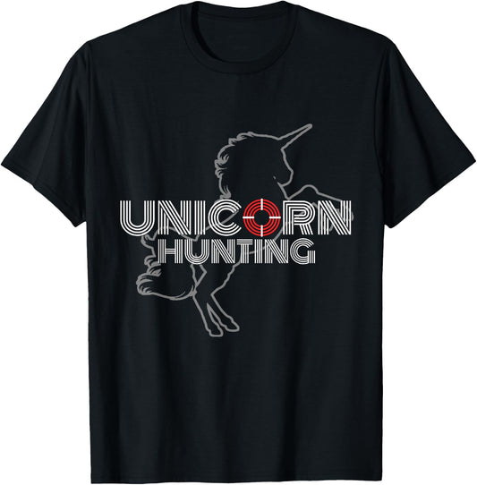 Crude Adult Humor Clothing Gifts Unicorn Hunting Swingers, Naughty Polyamory Couples Gift T-Shirt - T-Shirt | Black