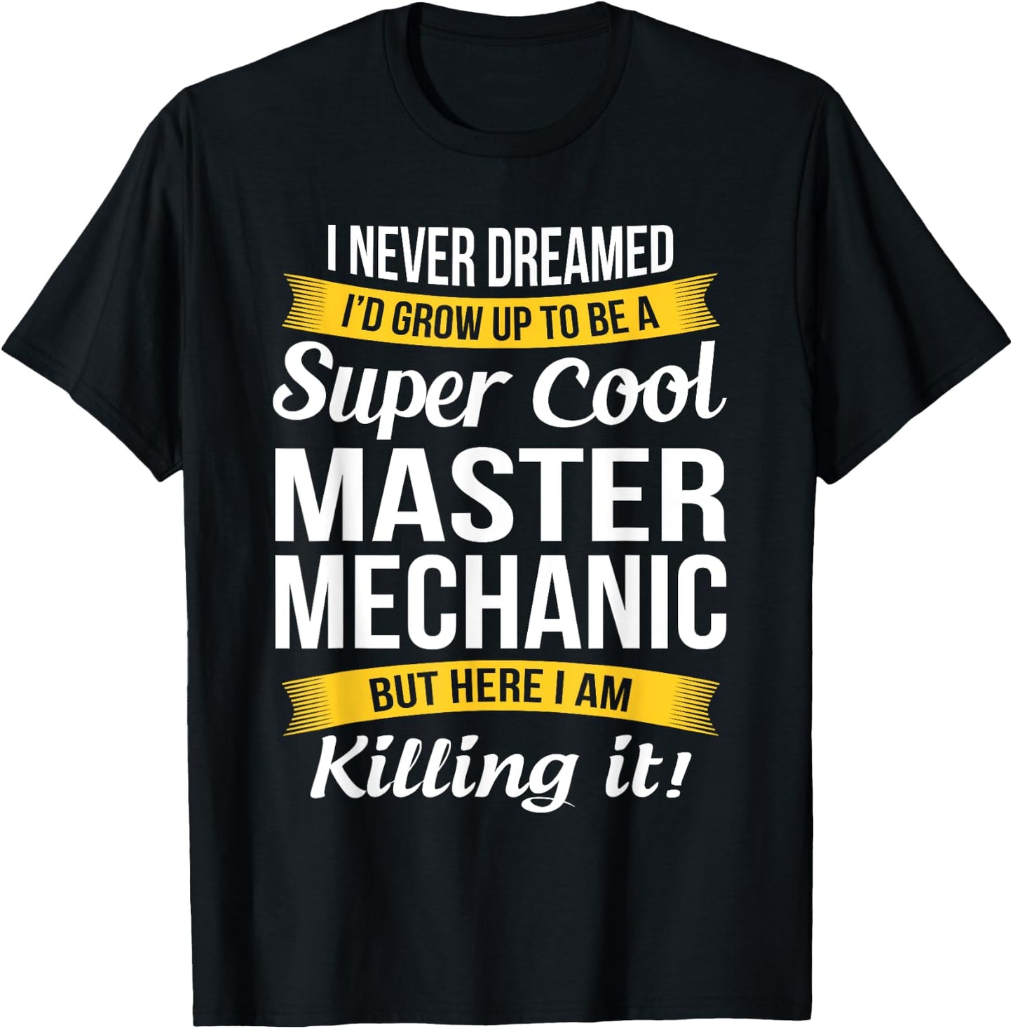 Master Mechanic Funny Gift T-Shirt - T-Shirt | Black