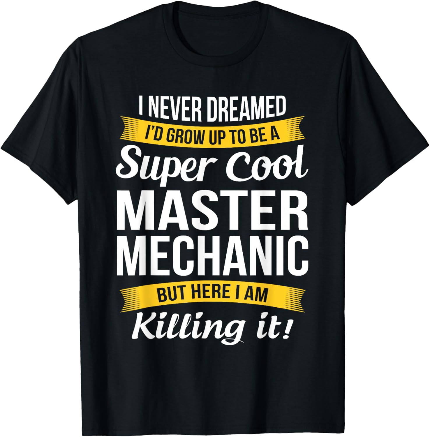 Master Mechanic Funny Gift T-Shirt - T-Shirt | Black