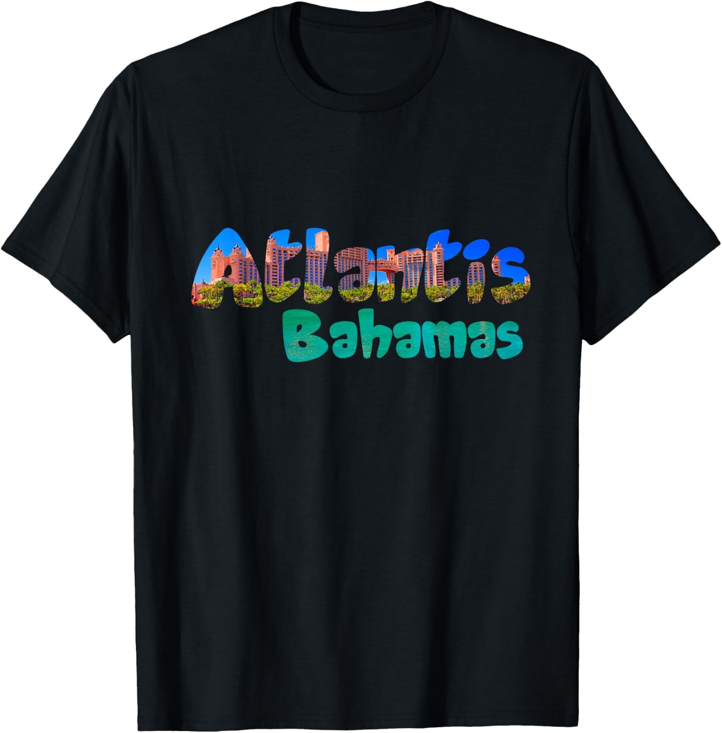 Atlantis Bahamas . T-Shirt - T-Shirt | Black