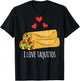 I Love Taquitos Shirt for Mexican Food Fans T-Shirt - T-Shirt | Black