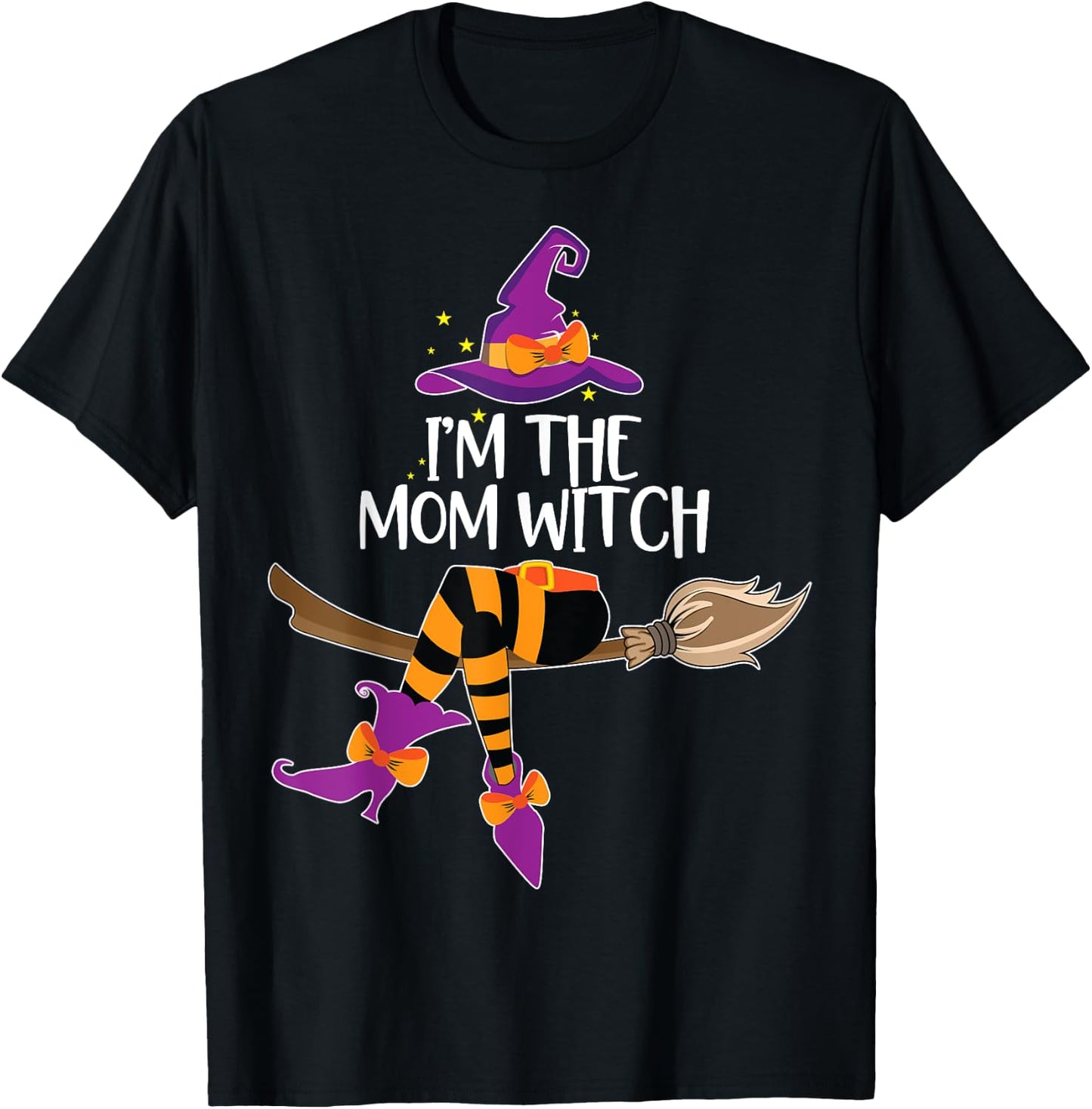 Im the Mom Witch Shirt Halloween Matching Group Costume T-Shirt - T-Shirt | Black