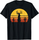 Retro Eighties Jackalope , Vintage Cryptid Rabbit T-Shirt - T-Shirt | Black