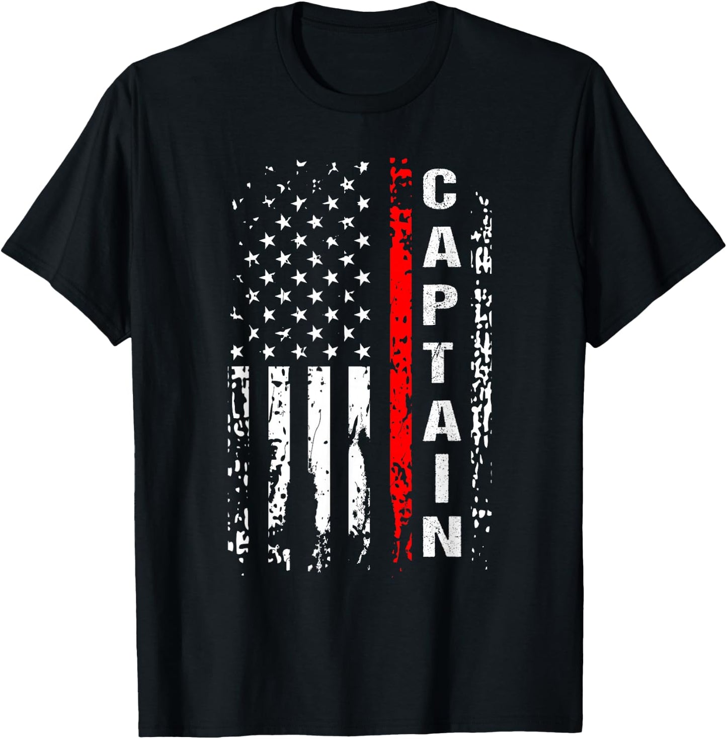 Firefighter Captain Firefighting Captain Chief Gift T-Shirt - T-Shirt | Black