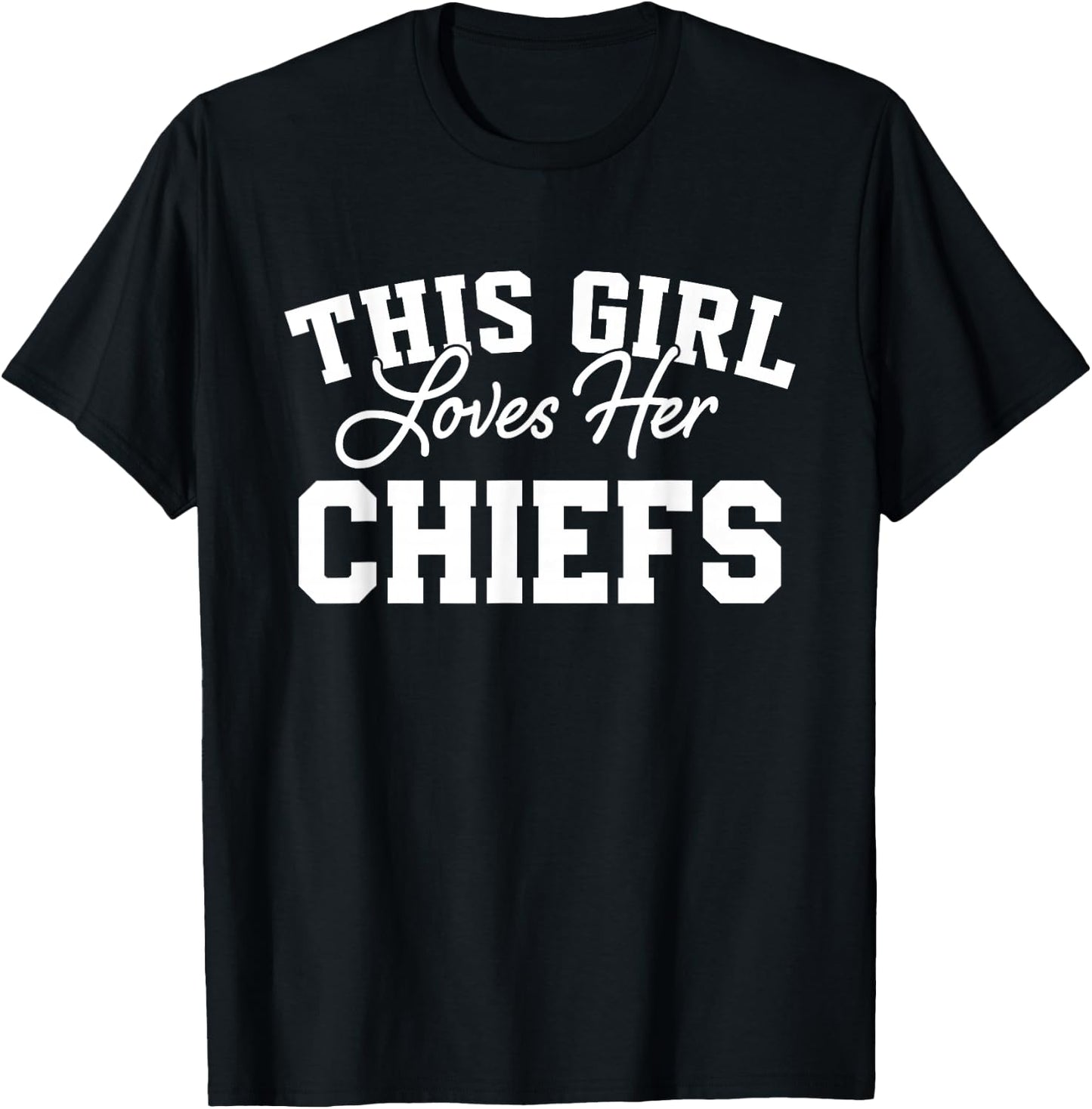 Chiefs Huron This Girl Loves Her HS T-Shirt - T-Shirt | Black