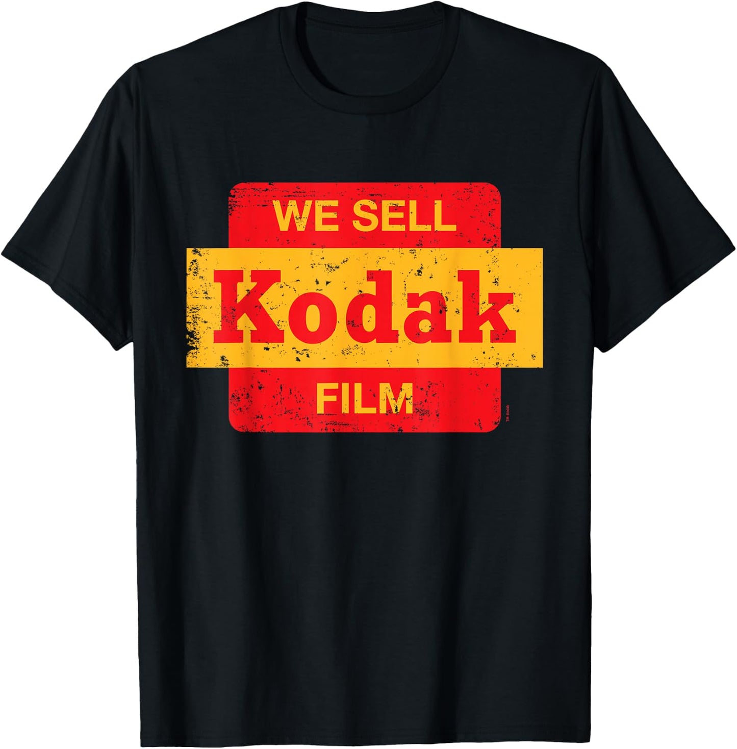 Vintage 'We Sell Kodak Film' Retail Sign Design Small T-Shirt - T-Shirt | Black
