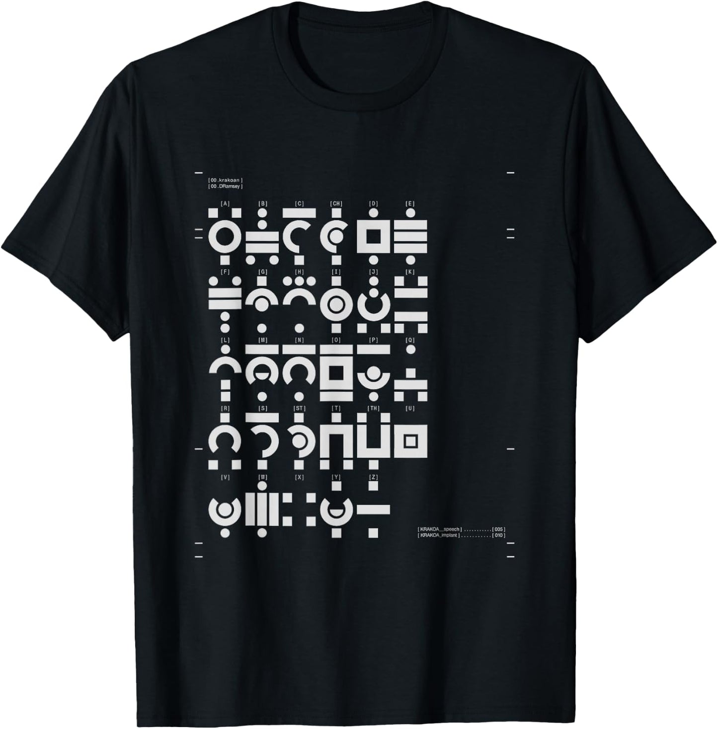 Marvel X-Men Krakoan Language Decoder T-Shirt - T-Shirt | Black