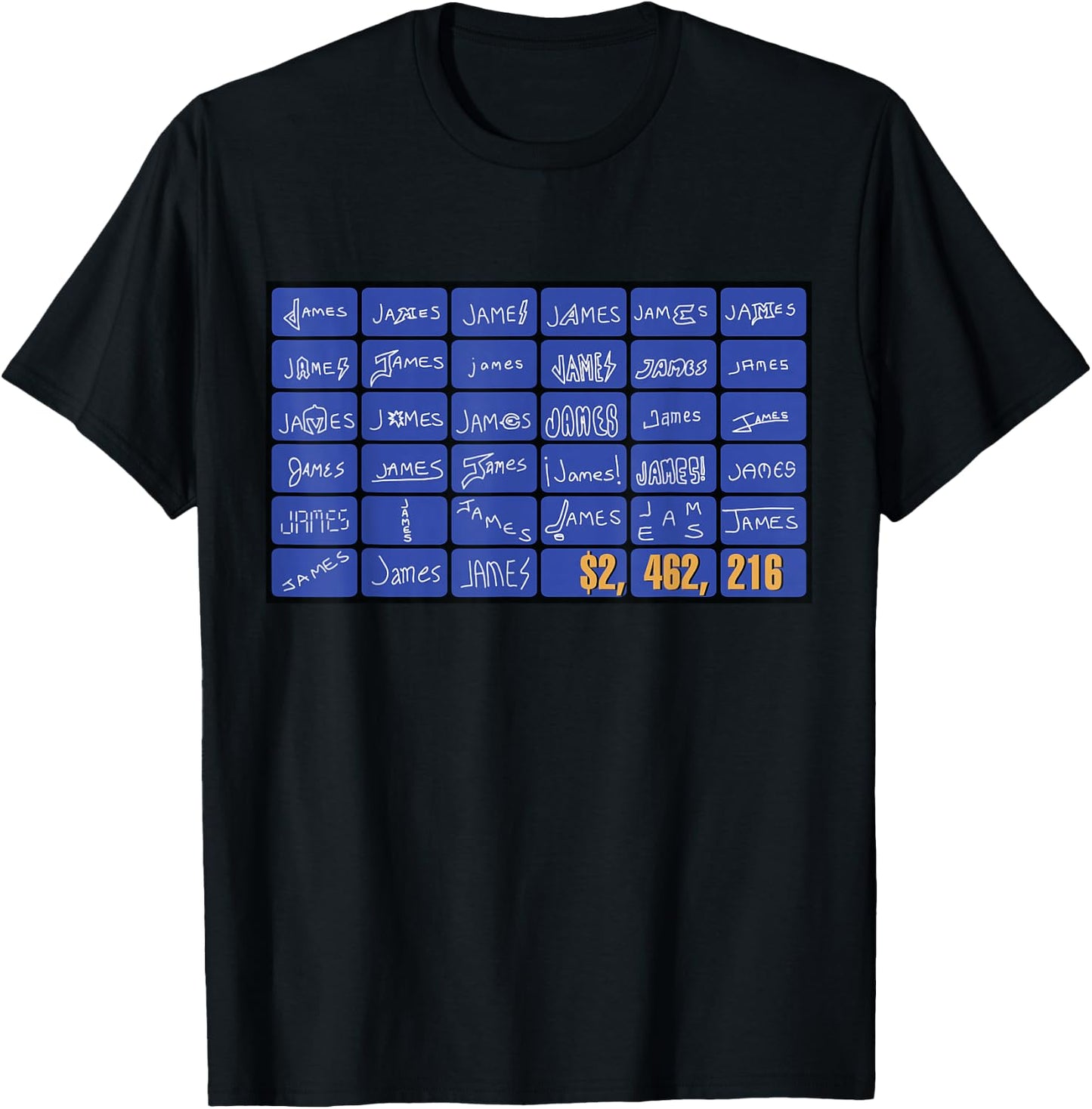 James! 33 Names (Championship ) T-Shirt - T-Shirt | Black