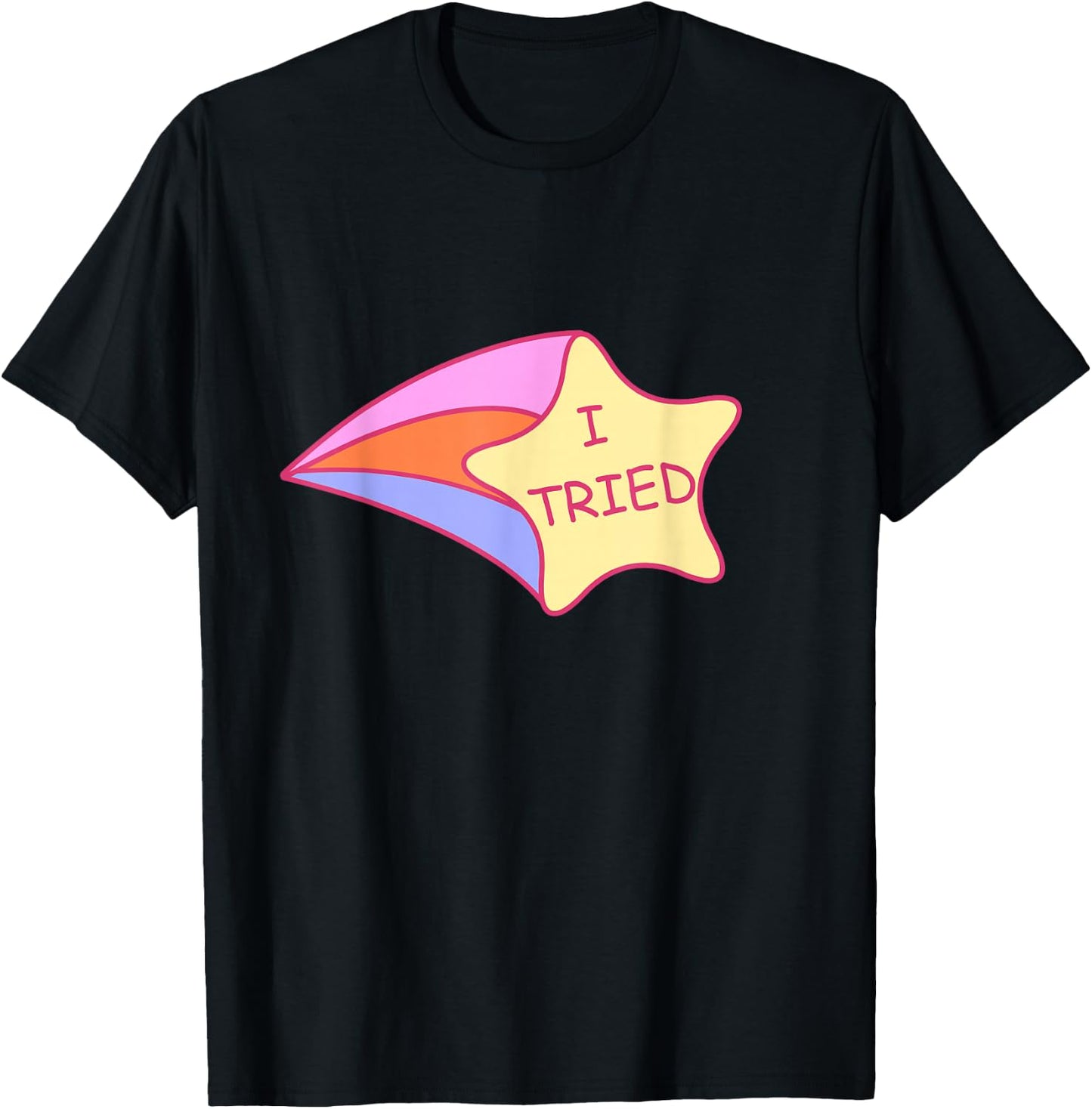 I Tried Shooting Star 2nd Place T-Shirt - T-Shirt | Black