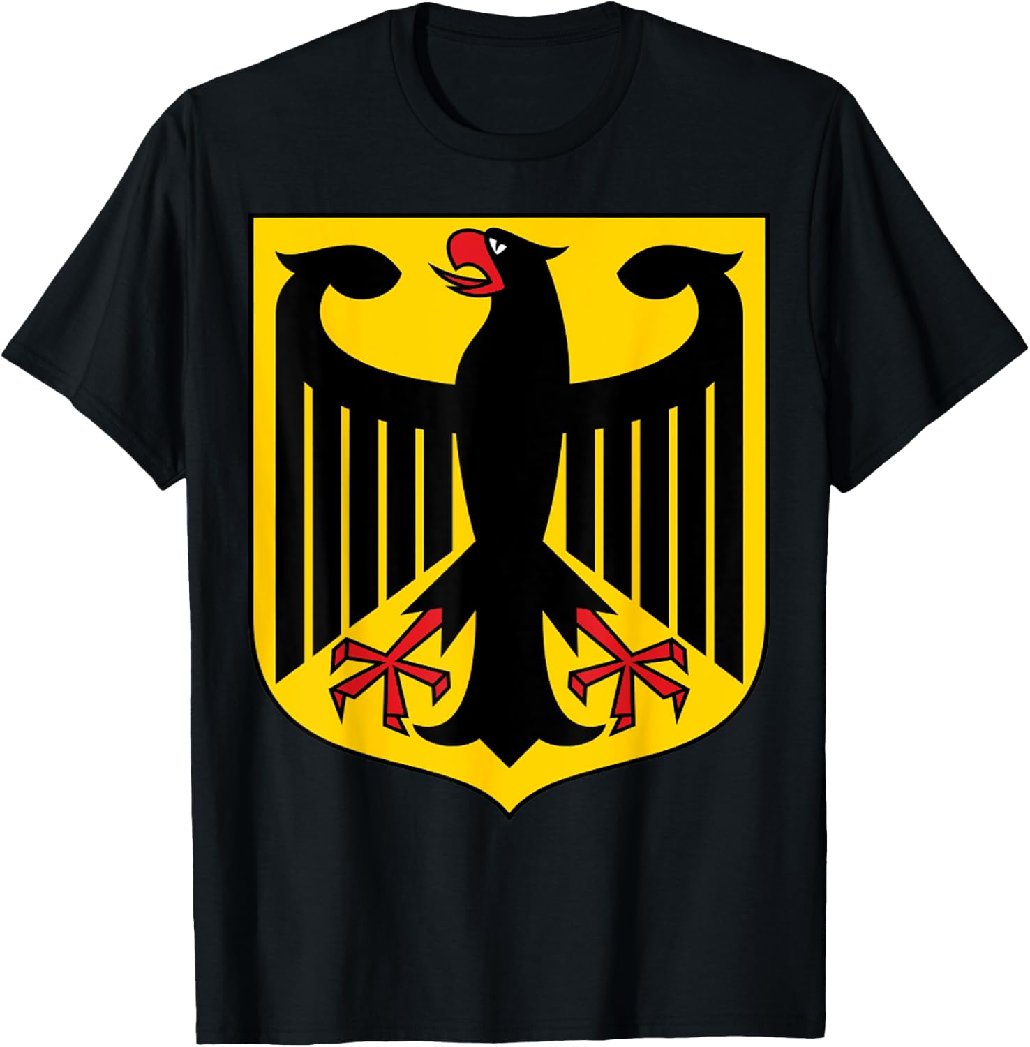 Deutschland Eagle Emblem of Germany T-Shirt - T-Shirt | Black
