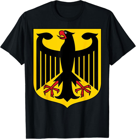 Deutschland Eagle Emblem of Germany T-Shirt - T-Shirt | Black