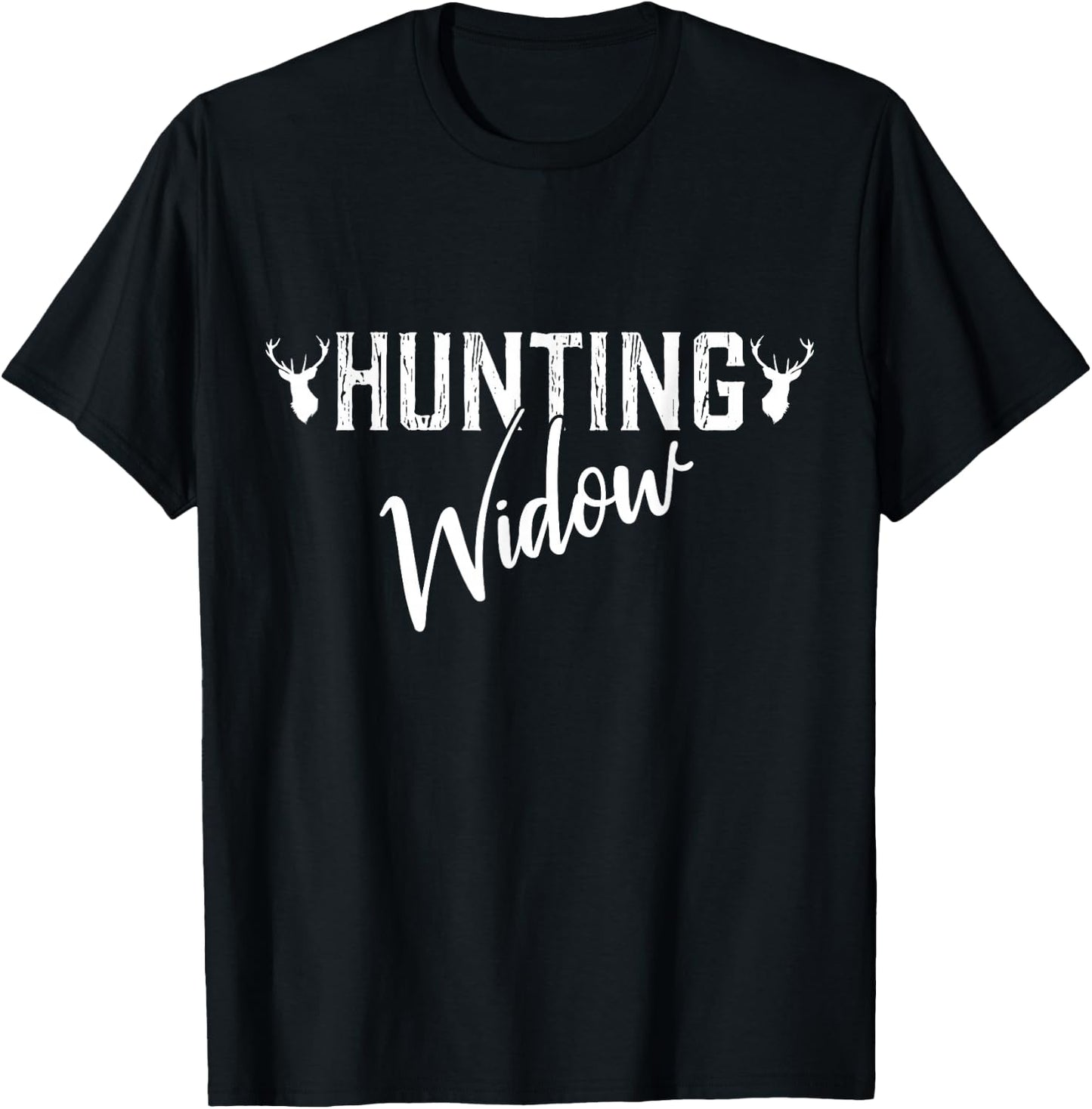 Funny Deer Hunting Shirts Hunting Widow T-Shirt - T-Shirt | Black
