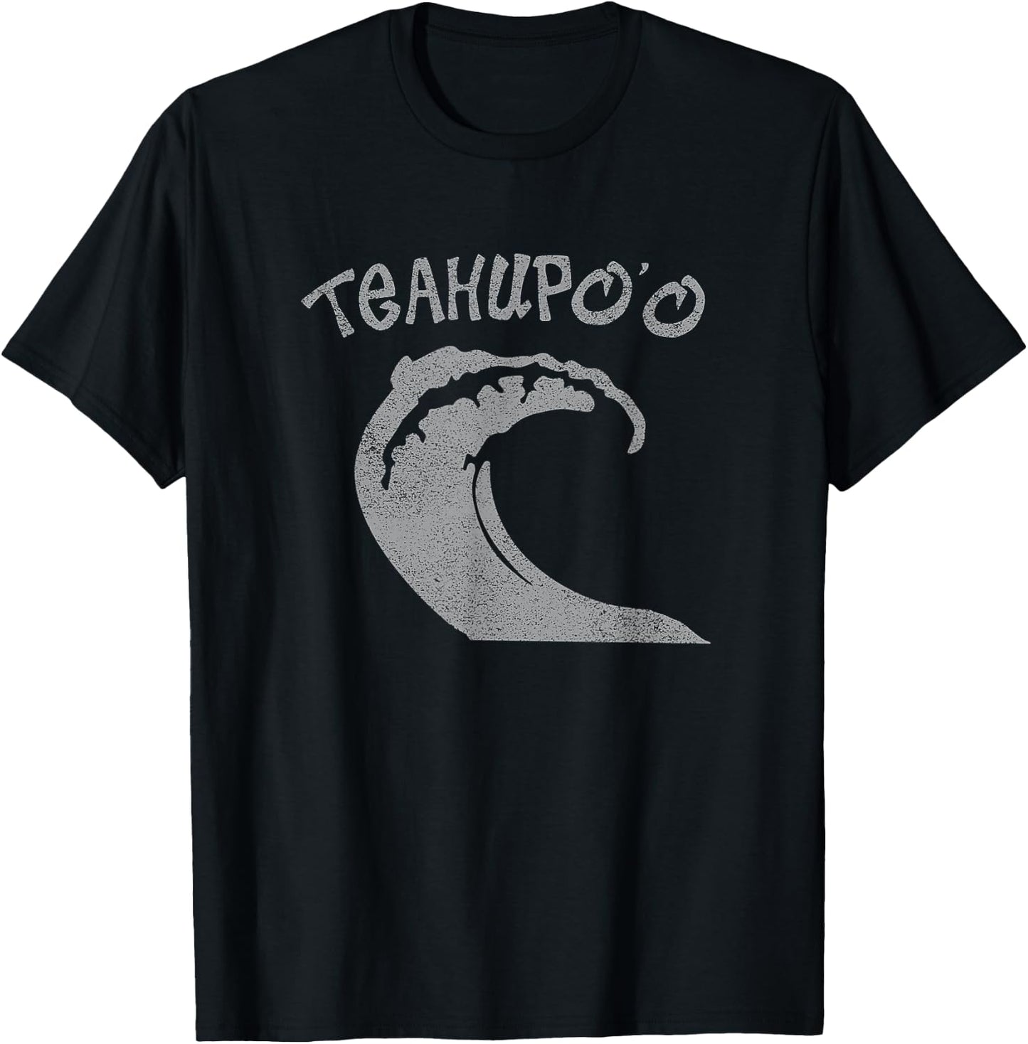 Teahupoo Surf Vintage Surfing T-Shirt - T-Shirt | Black