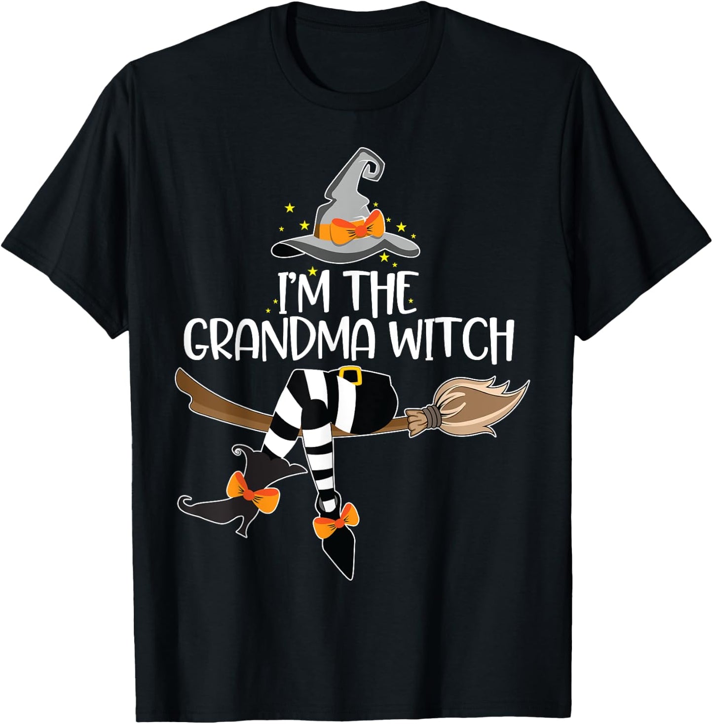Im the Grandma Witch Shirt Halloween Matching Group Costume T-Shirt - T-Shirt | Black