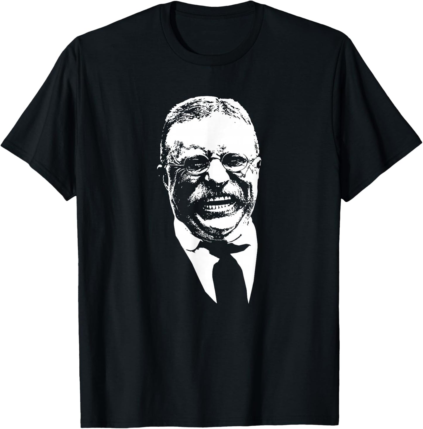 Smiling Teddy Roosevelt T-Shirt - T-Shirt | Black