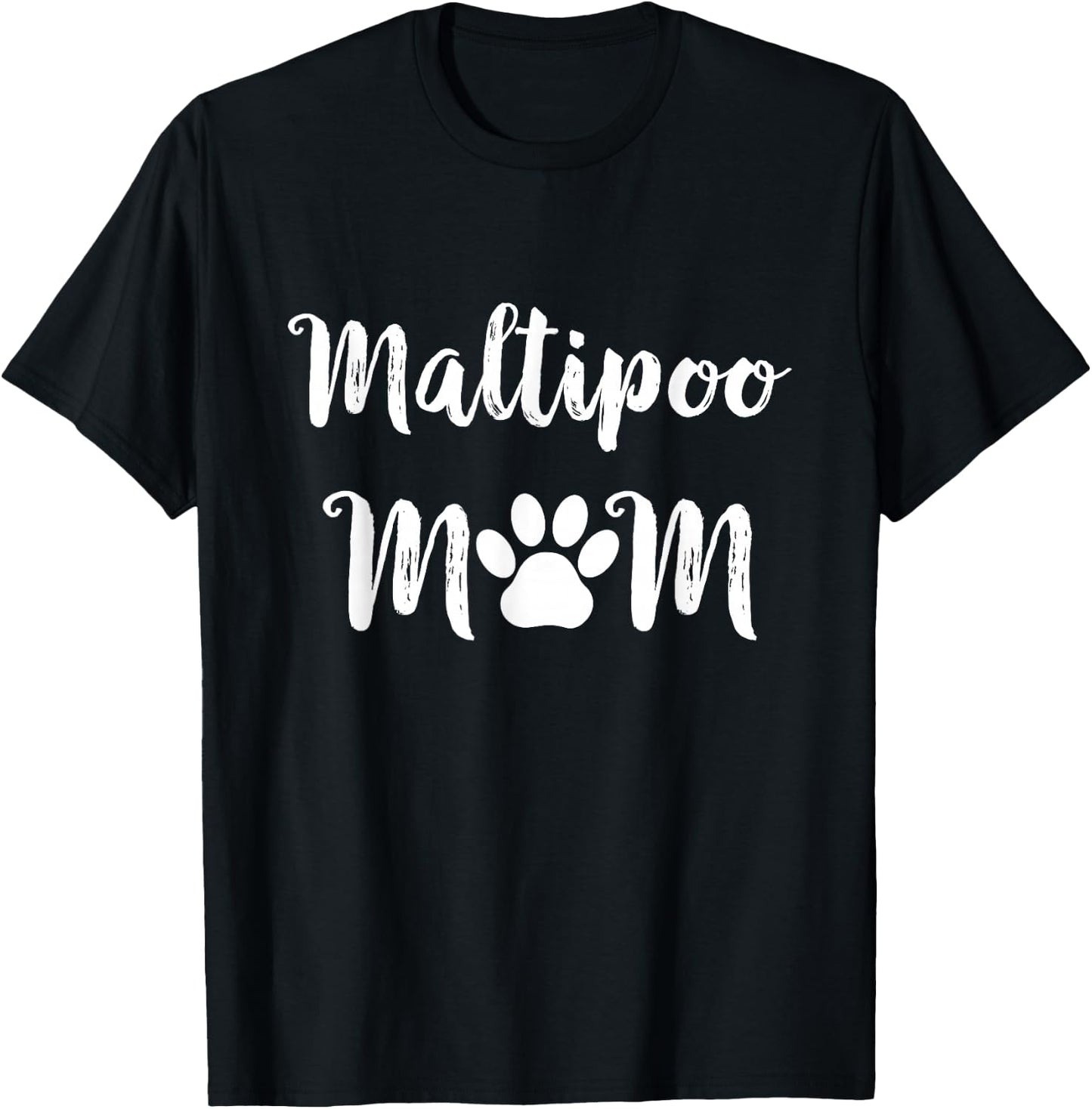 Maltipoo Mom Maltipoo Dog Mom T-Shirt - T-Shirt | Black