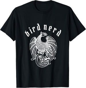 Bird Nerd Bird-Watching, Ornithology, Birding Geek T-Shirt - T-Shirt | Black