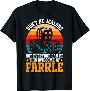 Farkle Dice Lover Game Lover Awesome Dice Game Farkle T-Shirt - T-Shirt | Black
