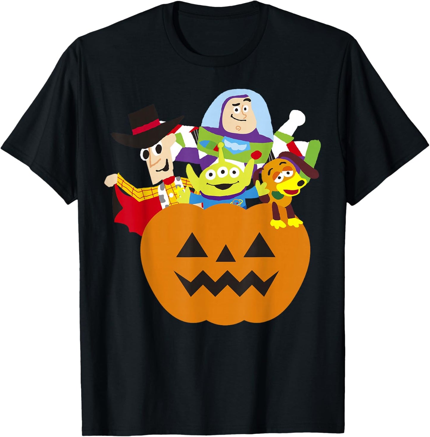 Disney Pixar Toy Story Halloween Pumpkin T-Shirt - T-Shirt | Black