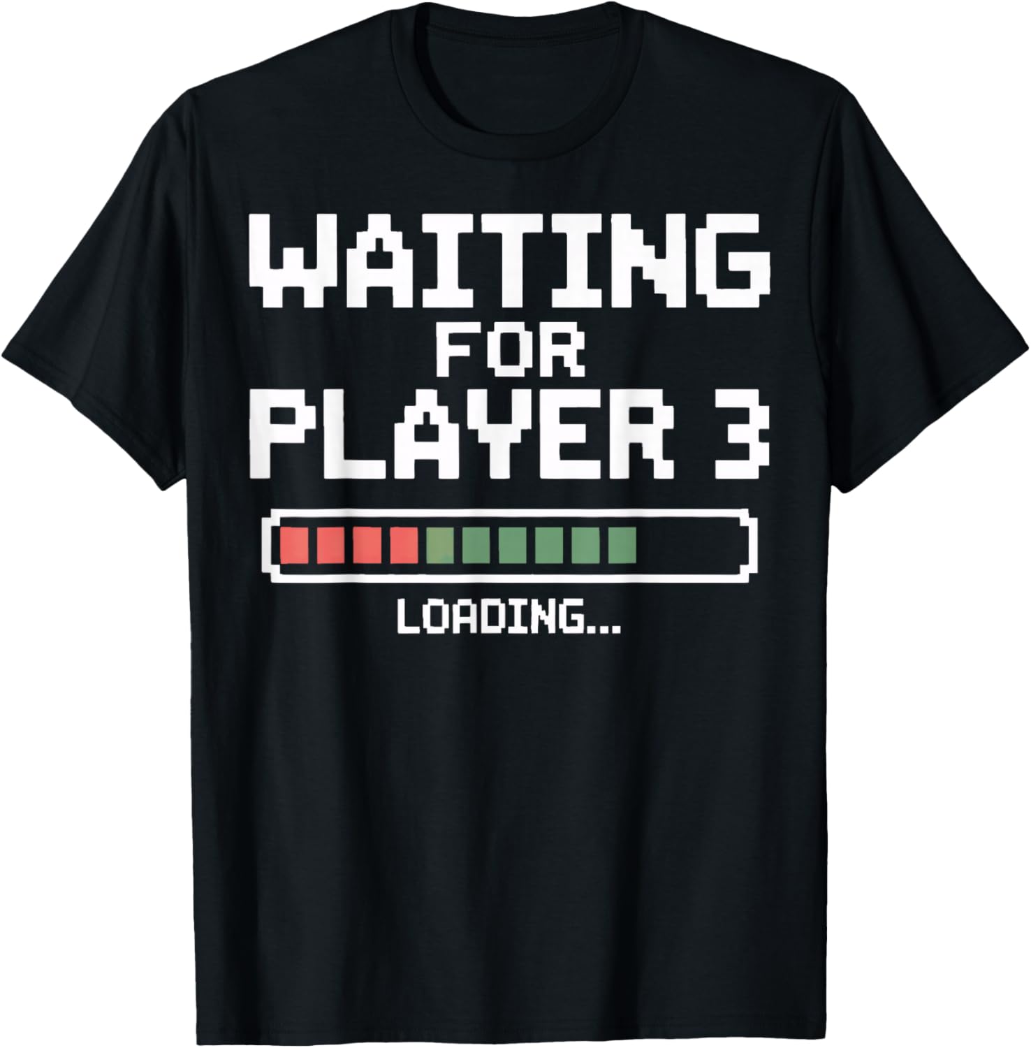Waiting for Player 3 Loading Gamers Pregnancy Reveal T-Shirt - T-Shirt | Black