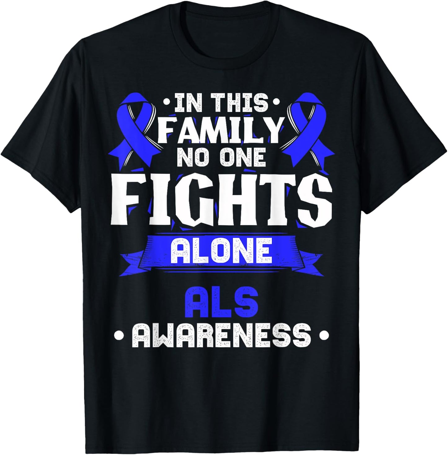 Gift MND Patients - ALS Awareness T-Shirt - T-Shirt | Black