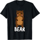 Kids Bear Shirt for Boys Or Girls | Cute Bear Gift T-Shirt - T-Shirt | Black