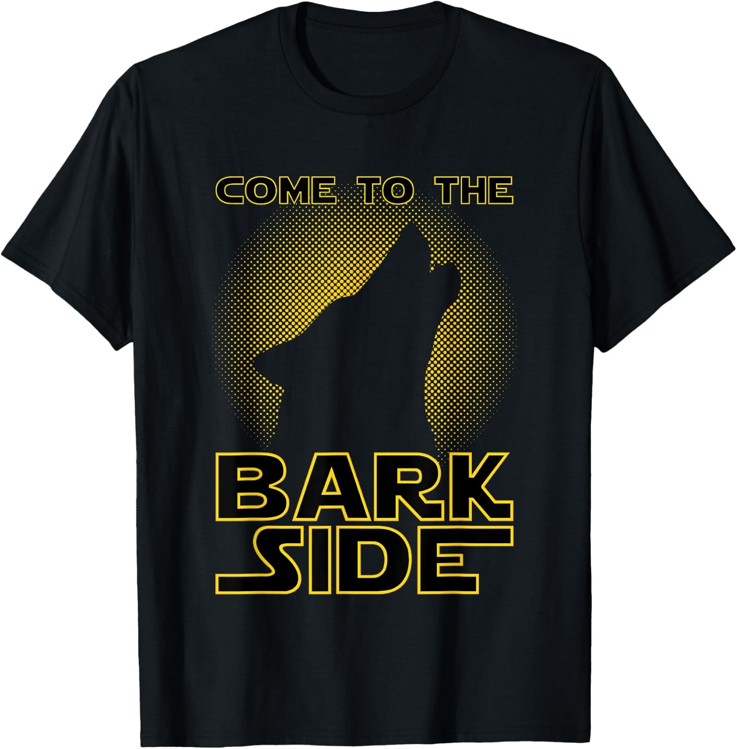 Come To The Bark Side | Funny Geek & Dog Lover Men Women Girls Kids T-Shirt - T-Shirt | Black