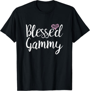 Blessed Gammy - Grandma Gifts T-Shirt - T-Shirt | Black