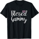 Blessed Gammy - Grandma Gifts T-Shirt - T-Shirt | Black
