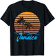 Jamaica Sunset Palm Trees Beach Vacation Tourist Gifts Men Women Kids T-Shirt - T-Shirt | Black
