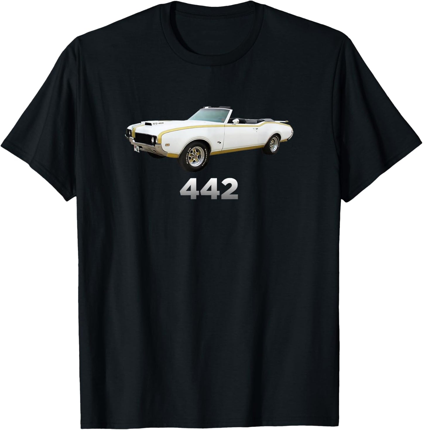 442 Oldsmobile Cutlass Classic Car Show 1970 1971 1972 T-Shirt - T-Shirt | Black