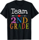 Team 2nd Second Grade Teacher Student Back To School Funny Women Kids T-Shirt - T-Shirt | Black