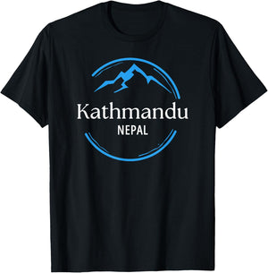 Kathmandu Nepal Vintage Retro Souvenirs T-Shirt - T-Shirt | Black
