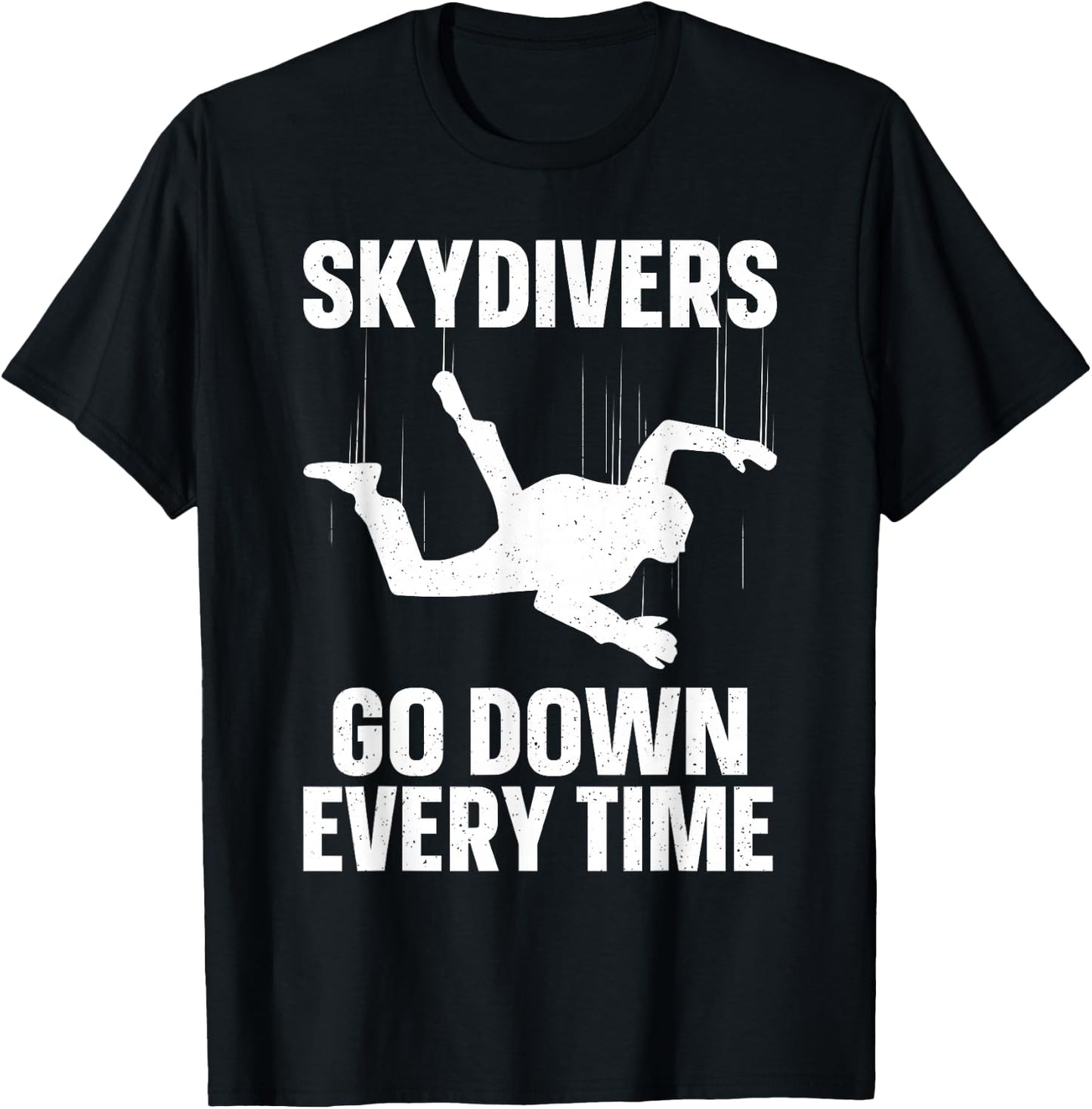 Funny Skydiver Design Women Parachuting Skydiving T-Shirt - T-Shirt | Black