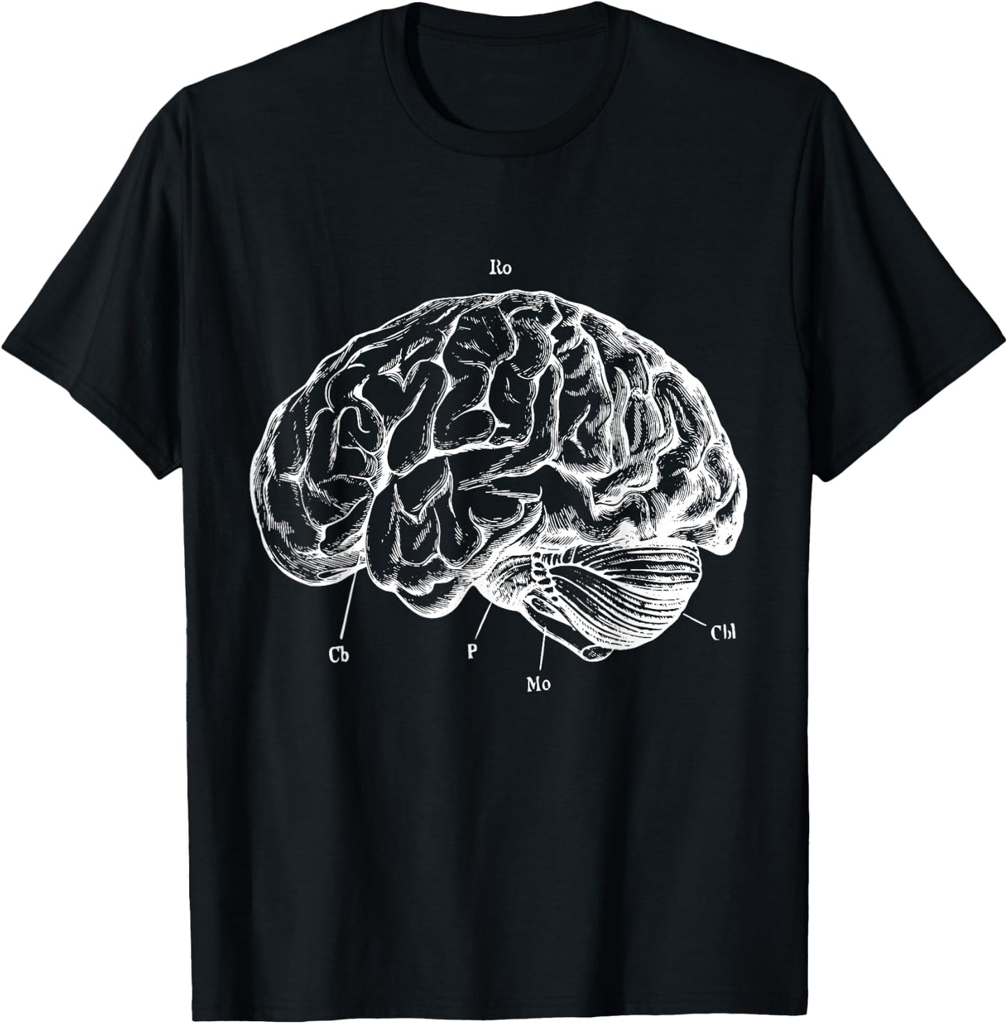 Human Brain Shirt Vintage Anatomy Skull X-Ray T-Shirt - T-Shirt | Black
