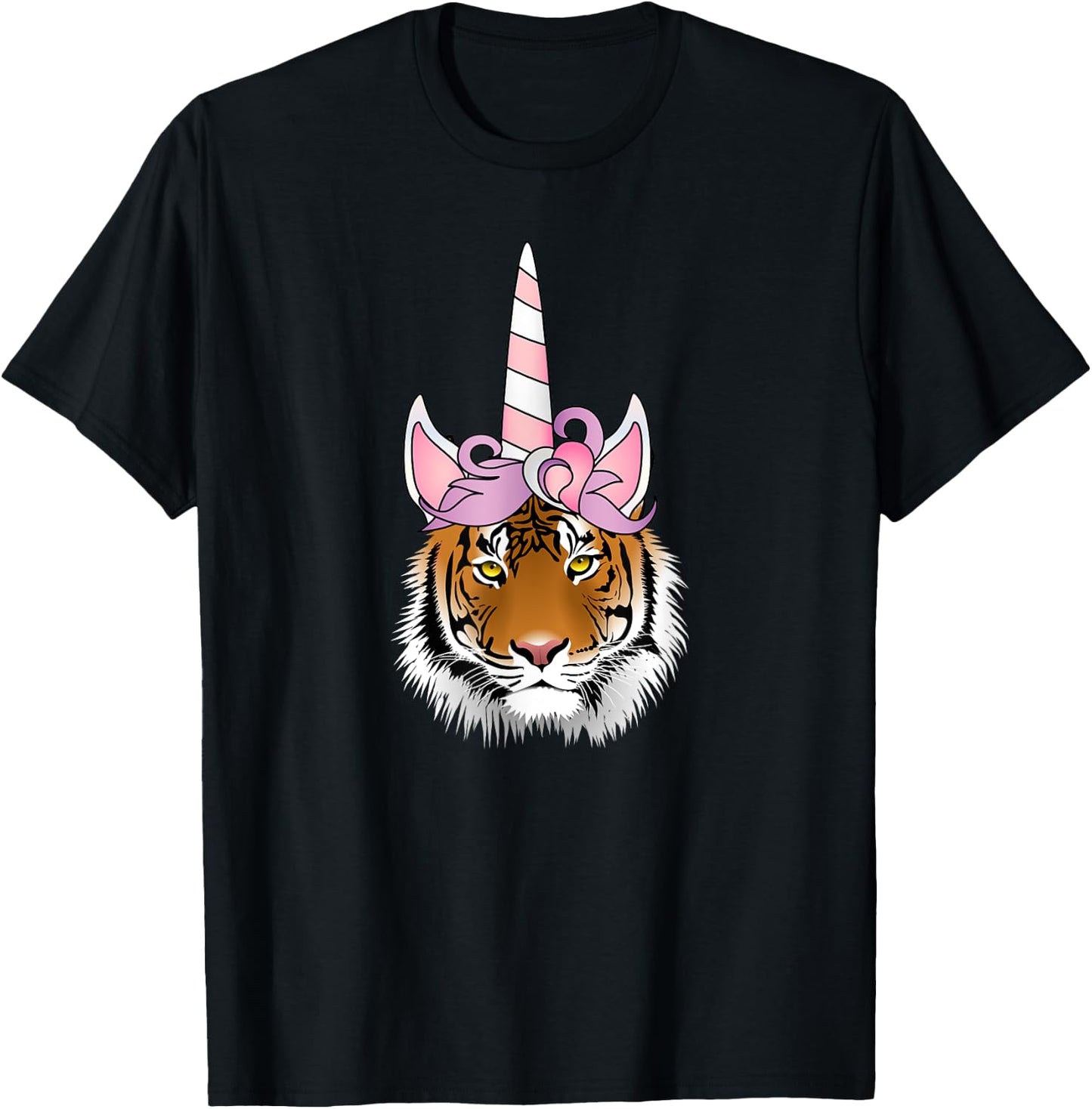 Unicorn Tiger Lover , Tigercorn T-Shirt - T-Shirt | Black