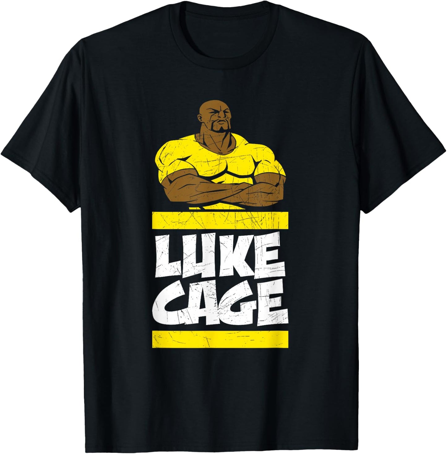Marvel The Defenders Luke Cage Name T-Shirt - T-Shirt | Black