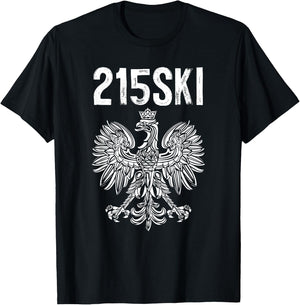 215SKI Philadelphia Polish Pride Dyngus Day T-Shirt - T-Shirt | Black
