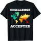 Challenge Accepted Map T Shirt | Travel World Traveler Shirt T-Shirt - T-Shirt | Black