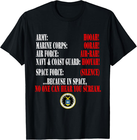 Space Force U.S. funny military T-Shirt - T-Shirt | Black