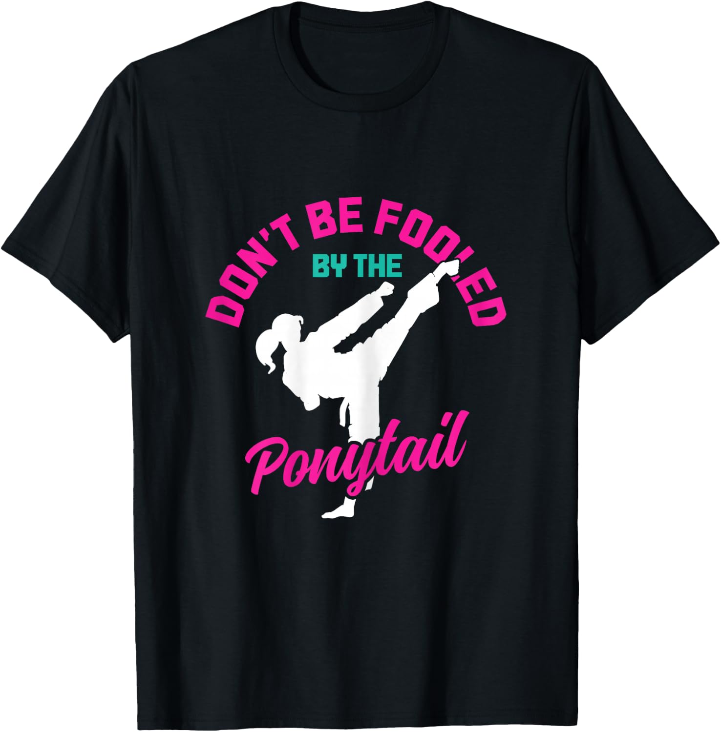 Taekwondo Girl Karate Martial Arts Fighting MMA T-Shirt - T-Shirt | Black