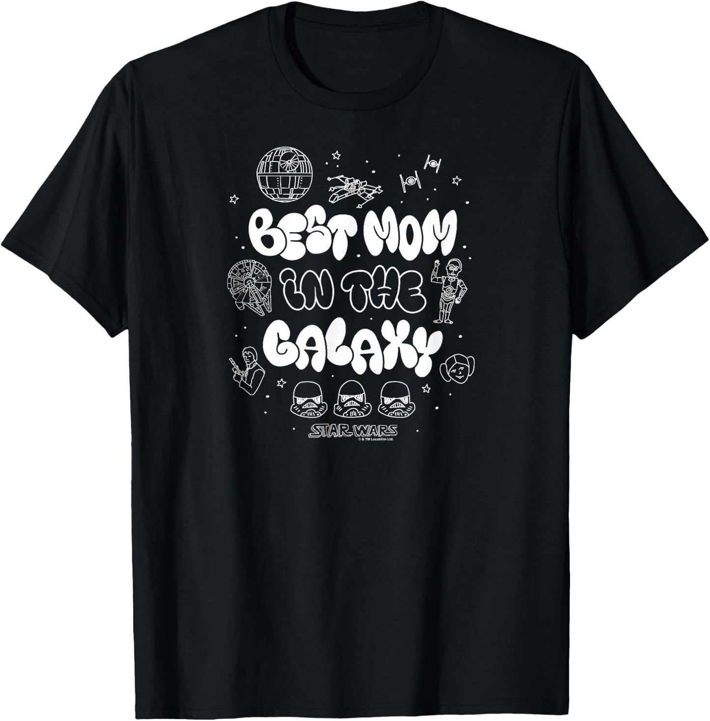 Star Wars - Best Mom In The Galaxy T-Shirt - T-Shirt | Black