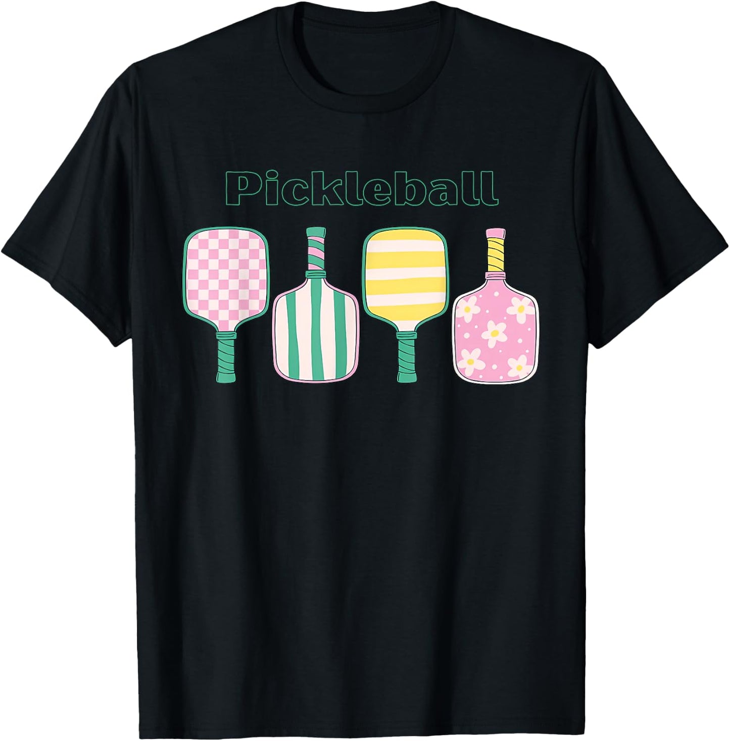 Coquette Pickleball Club Funny Pickleball Player Women Girls T-Shirt - T-Shirt | Black