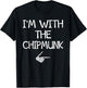 I'm With The Chipmunk Halloween Costume Couples Matching T-Shirt - T-Shirt | Black