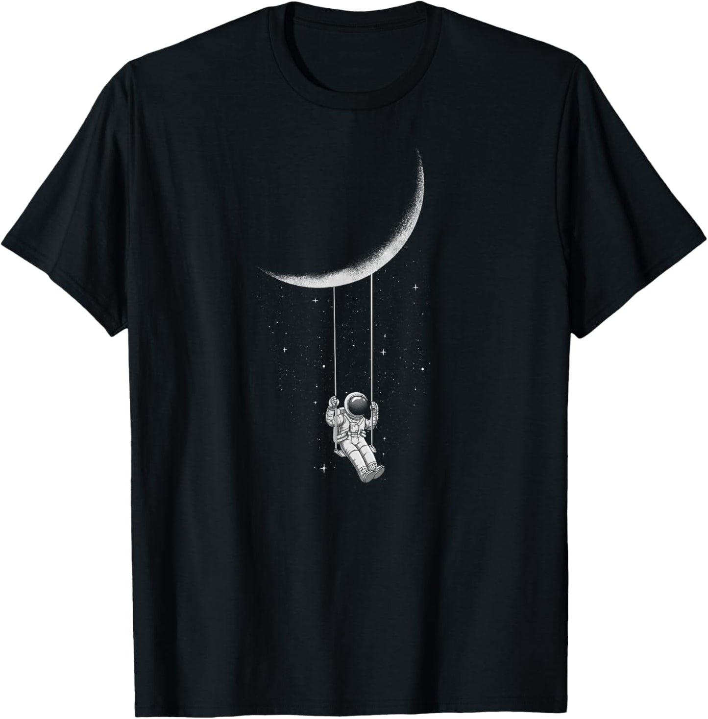 Threadless Digital Carbine Moon Swing Graphic T-Shirt - T-Shirt | Black