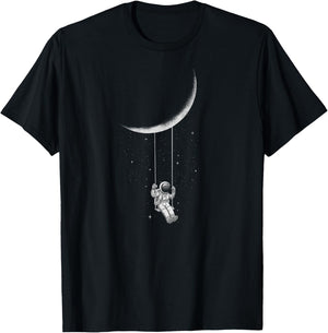 Threadless Digital Carbine Moon Swing Graphic T-Shirt - T-Shirt | Black