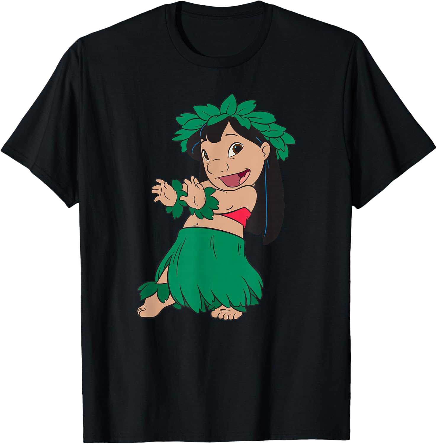 Disney Lilo & Stitch Hula Dance T-Shirt - T-Shirt | Black