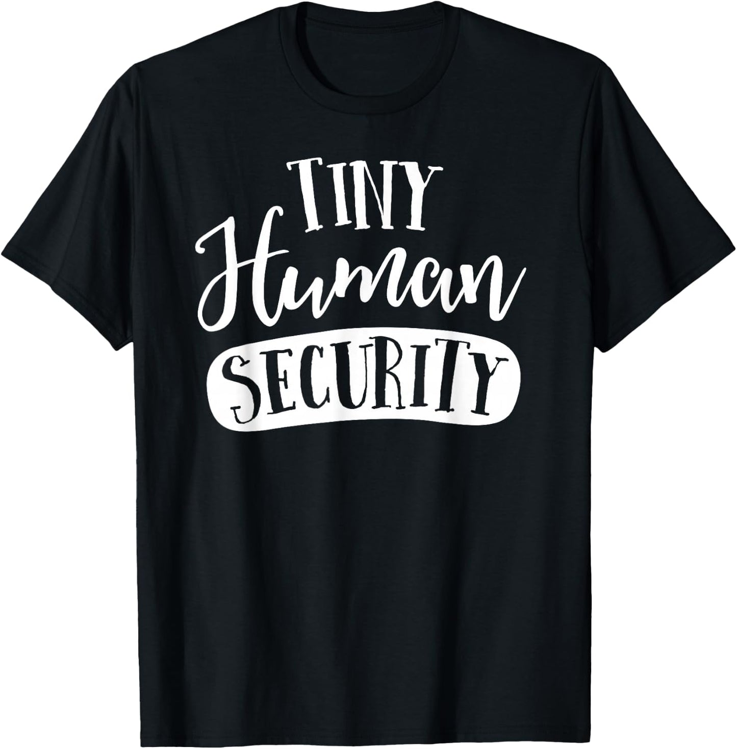School Squad Tiny Human Security Childcare Daycare Provider Thank You T-Shirt - T-Shirt | Black